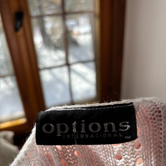 1990s Boxy White Crochet Cardigan | Vintage Light Knit Top - Picture 2 of 5